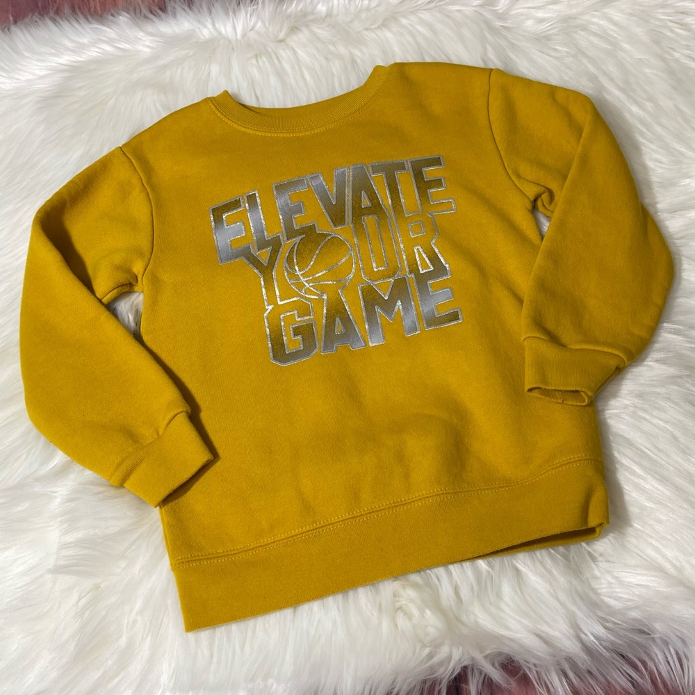 Garanimals Mustard Yellow Sweatshirt with Silver Graphic